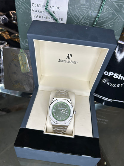 AUDEMARS PIGUET - ROYAL OAK - SILBER GREEN DIAL