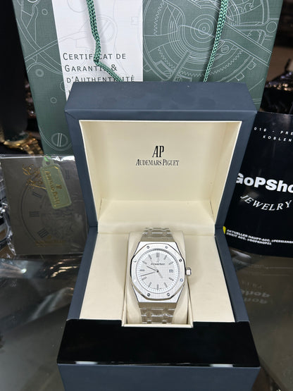 AUDEMARS PIGUET - ROYAL OAK - SILBER GREEN DIAL WEIß