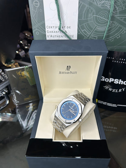 AUDEMARS PIGUET - ROYAL OAK - SILBER BLUE DIAL