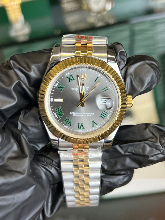 ROLEX DATE JUST WIMBLEDON 41MM U1 FACTORY - AUTOMATIK