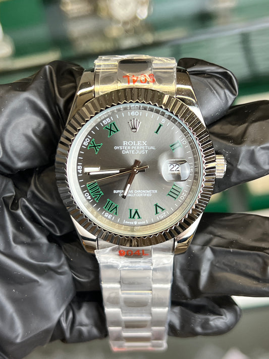 ROLEX DATE JUST WIMBLEDON 41MM U1 FACTORY - AUTOMATIK