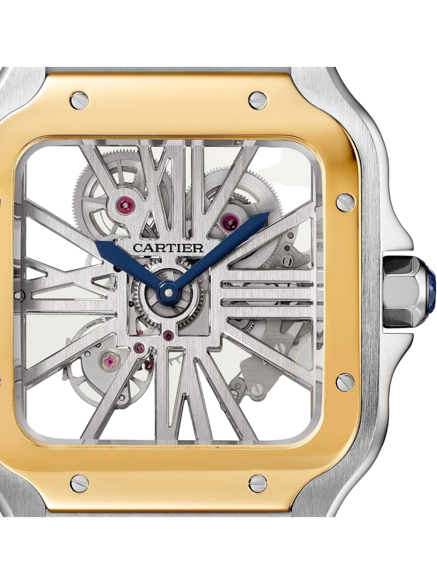 SANTOS DE CARTIER SKELETON BICOLOR - HIGH END FACTORY UHR | FULLSET