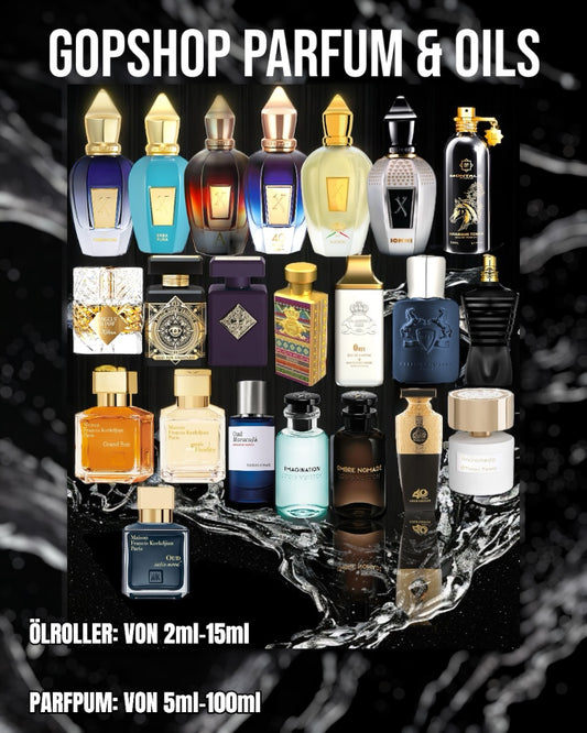 GOPSHOP PARFUMS - 60% ÖLANTEIL - ORIGINAL ÖL - MADE IN GERMANY & DUBAI